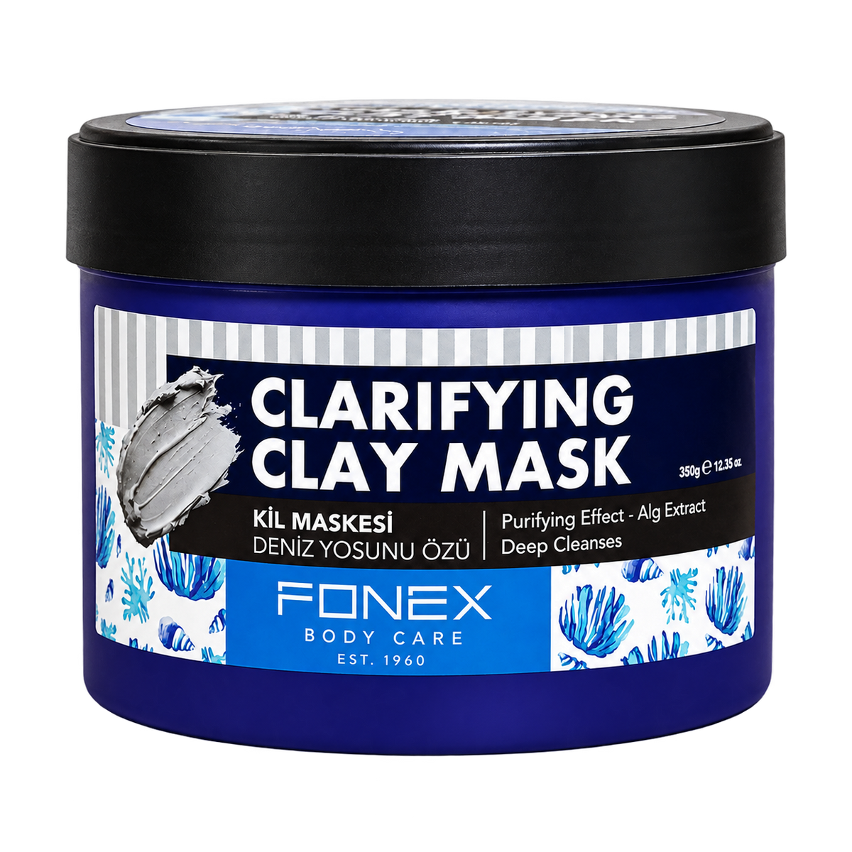 FONEX BARBER FACE CLAY MASK ALG EXTRACT 350 GR