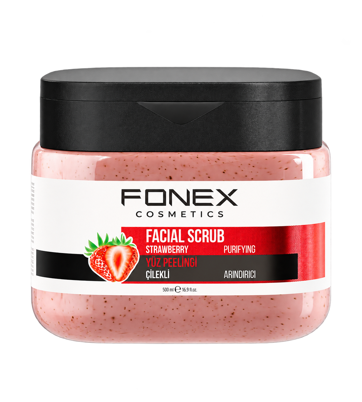 FONEX FACIAL SCRUB STRAWBERRY 500 ML