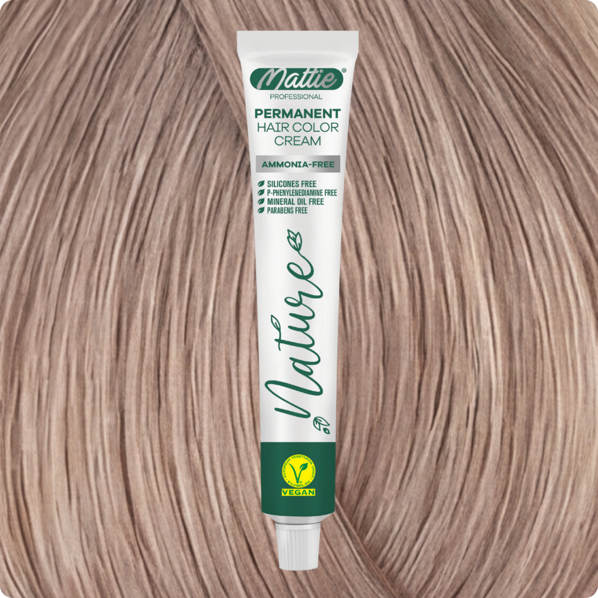 MATTIE HAIR COLOR - NATURE 10.16 EXTRA LIGHT ASH ROSE BLONDE 60ML