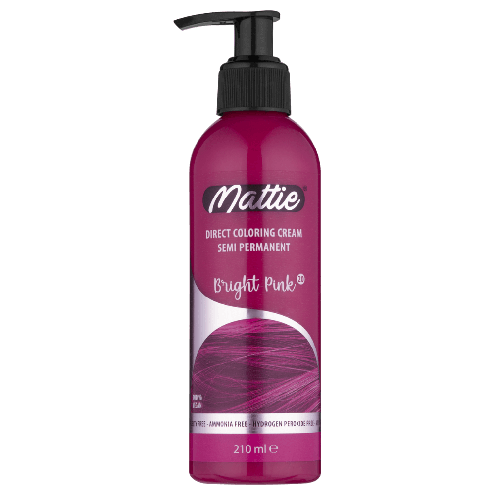 Mattie Bright Pink - Direct Vegan Coloring Cream Semi-Permanent 210ml