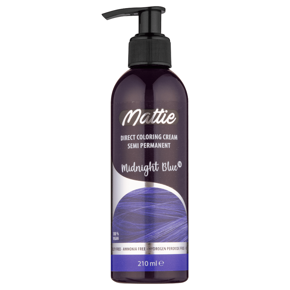 Mattie Midnight Blue - Direct Vegan Coloring Cream Semi-Permanent 210ml