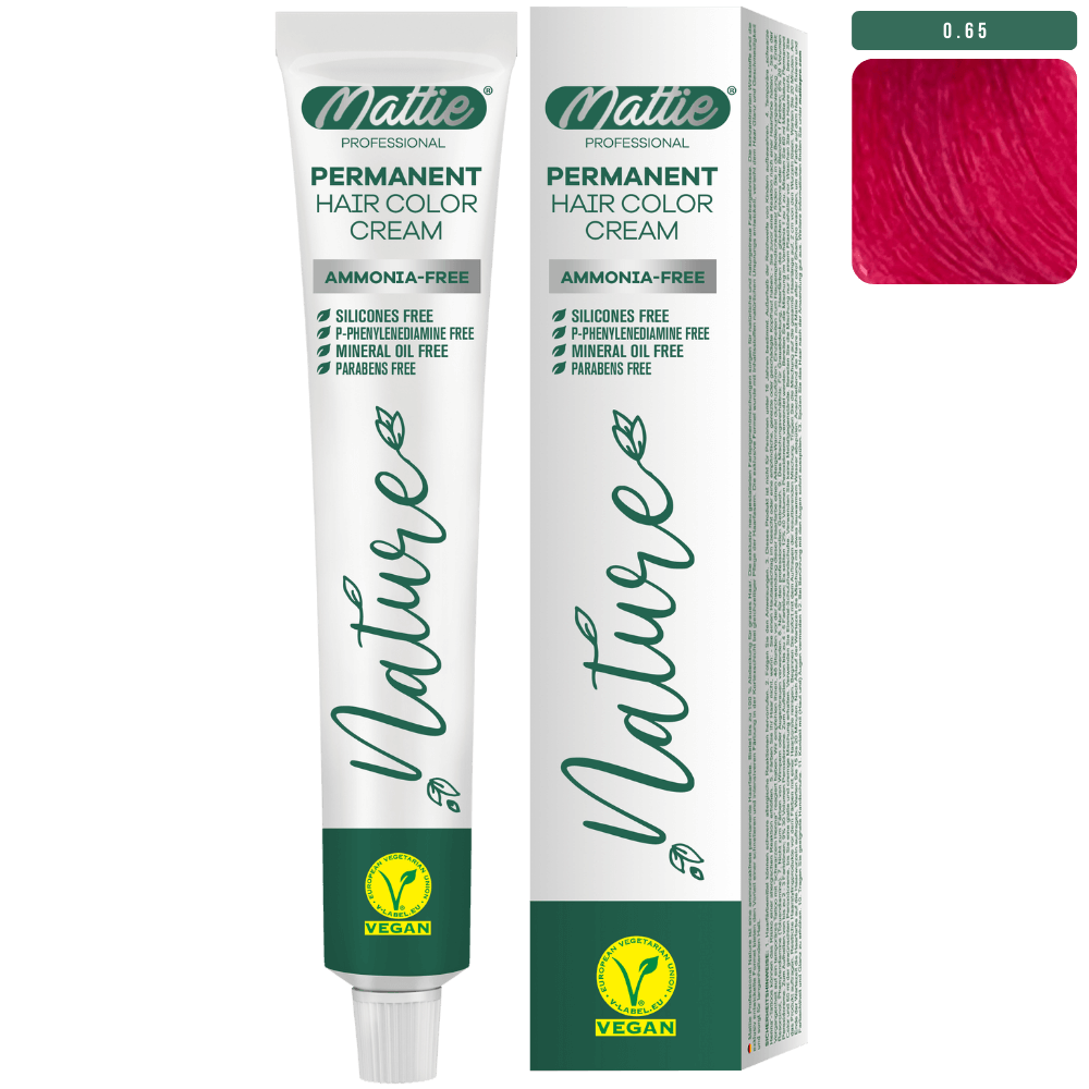 Mattie Professional Nature (0.65) Special Pink - Vegan Permanent Color Cream 60ml
