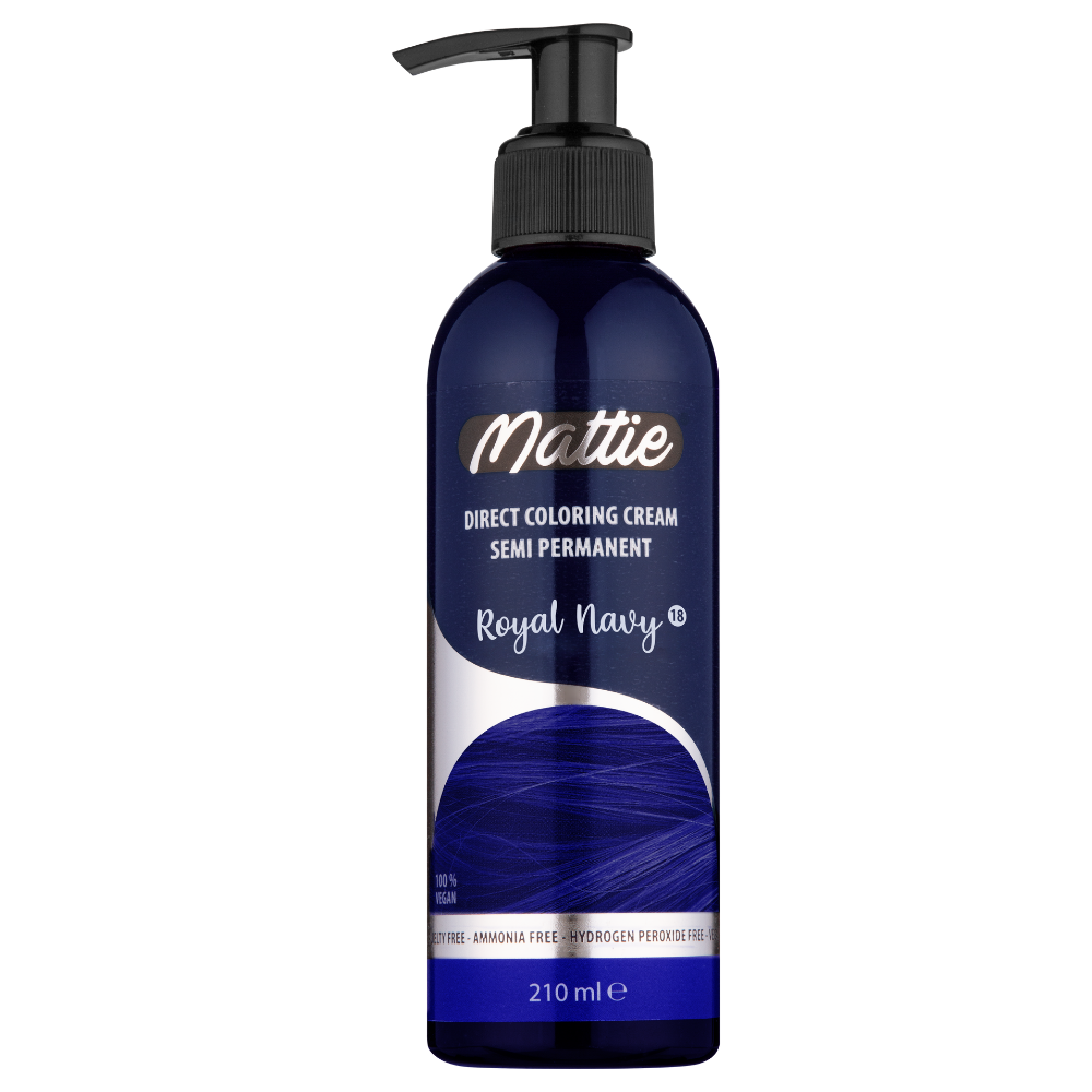 Mattie Royal Navy - Direct Vegan Coloring Cream Semi-Permanent 210ml