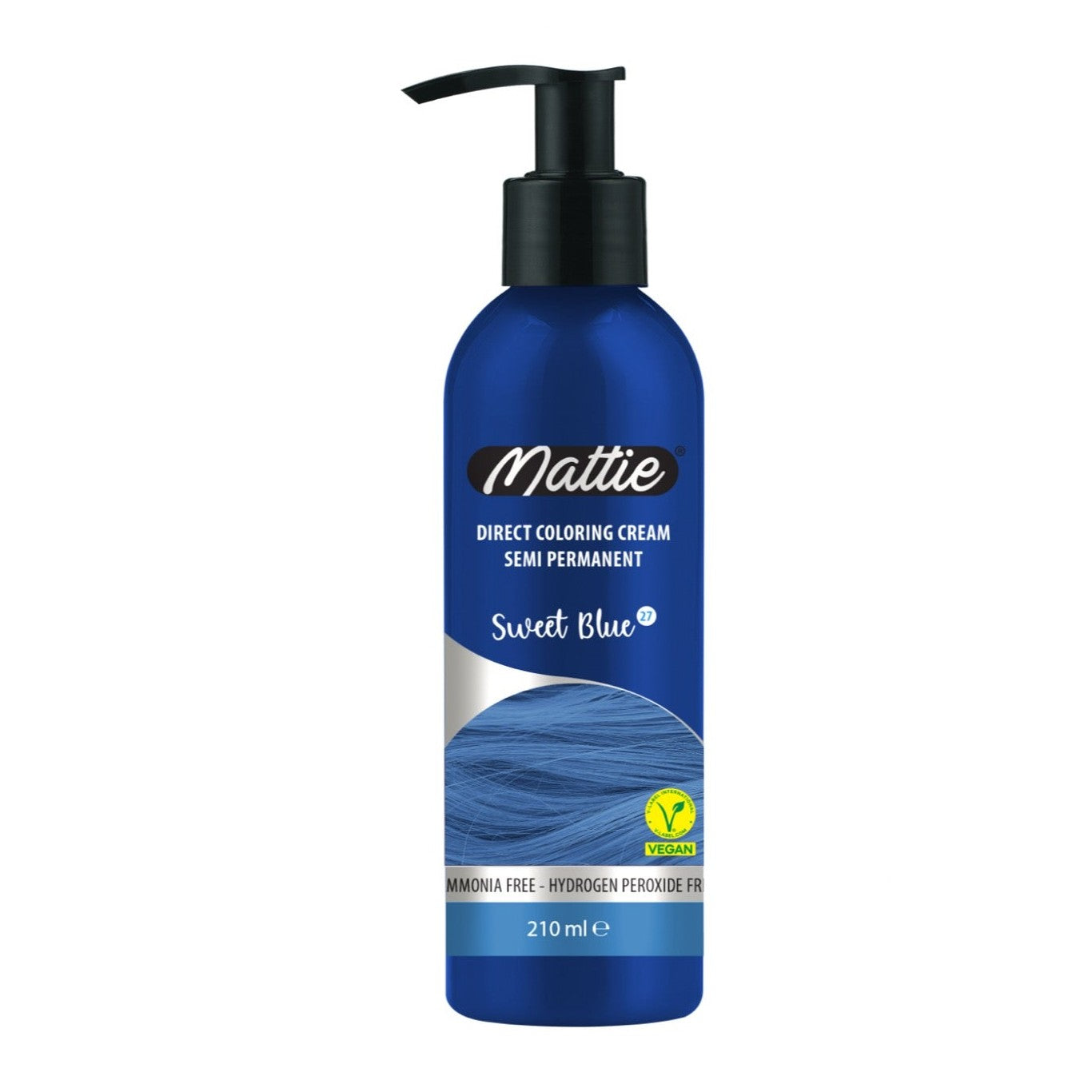 Mattie Sweet blue- Direct Vegan Coloring Cream Semi-Permanent 210ml