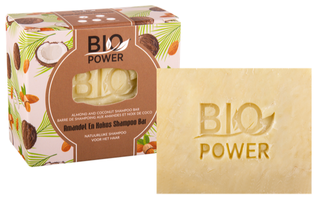 Biopwer Amandel En Kokos- Shampoo Bar 125g