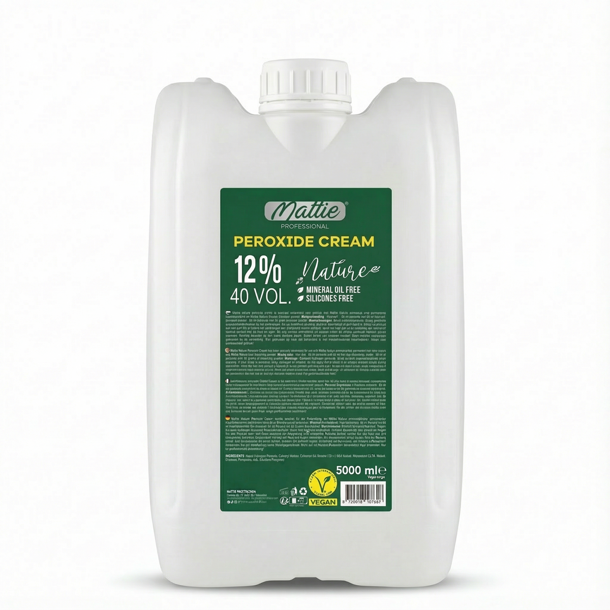 Mattie Professional Nature - 12% (40 VOL) Peroxide Cream Vegan 5000ml