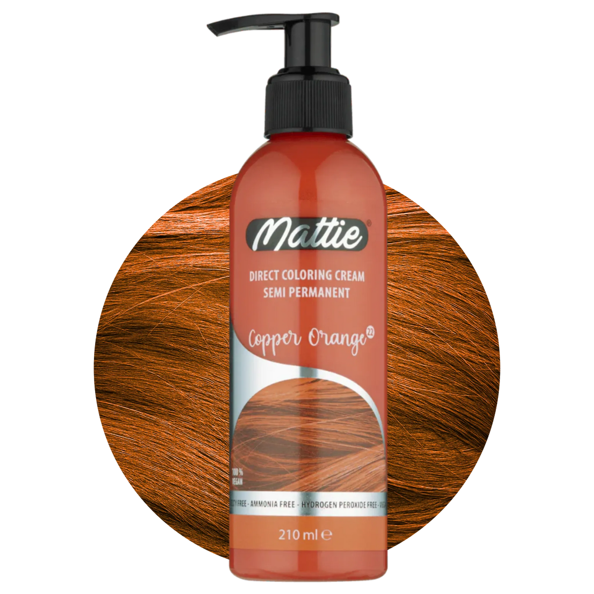 MATTIE SEMI PERMANENT - COPPER ORANGE 210ML