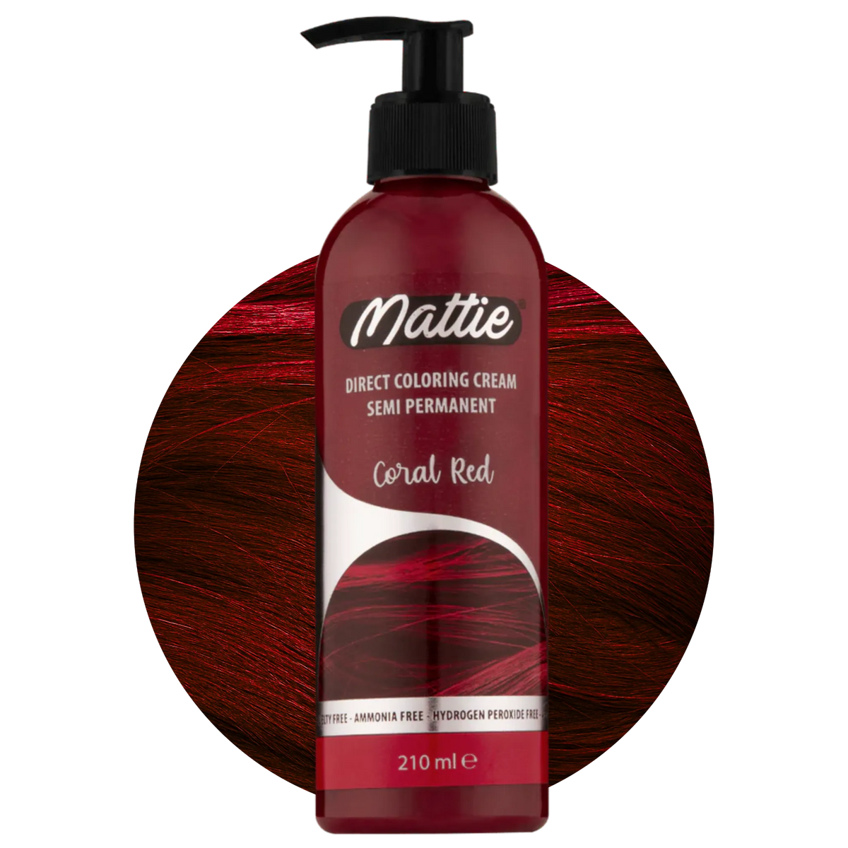 MATTIE SEMI PERMANENT - CORAL RED 210ML