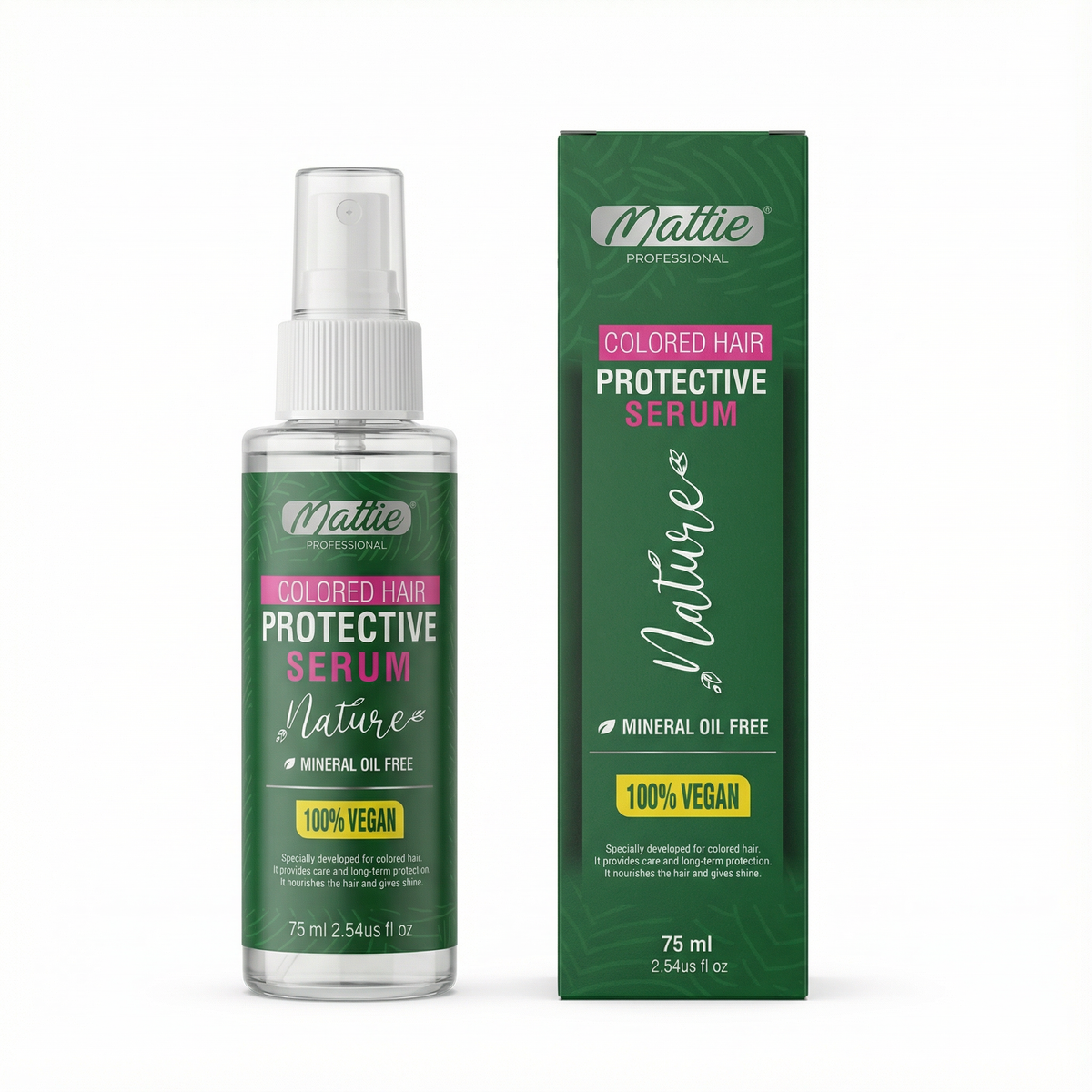 Mattie Professional Nature - Color-Treated Hair Protective Serum 75ml