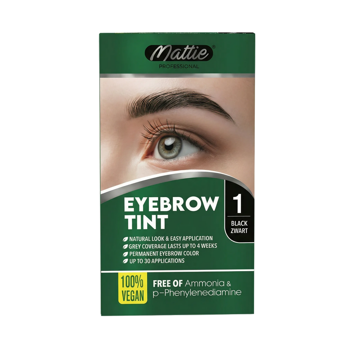 MATTIE BROW TINT KIT - 1.0 BLACK