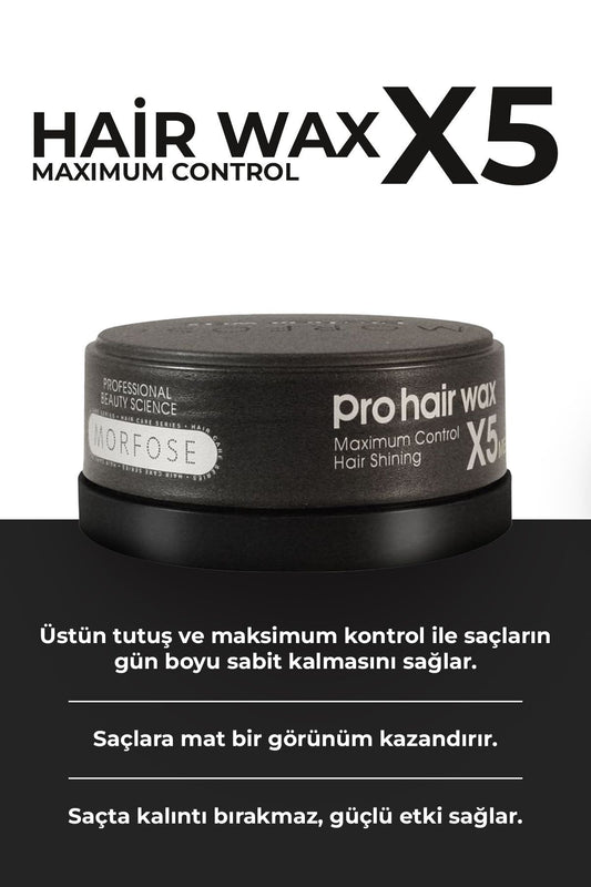 Morfose Pro Hair Gel Wax Black 150 ml