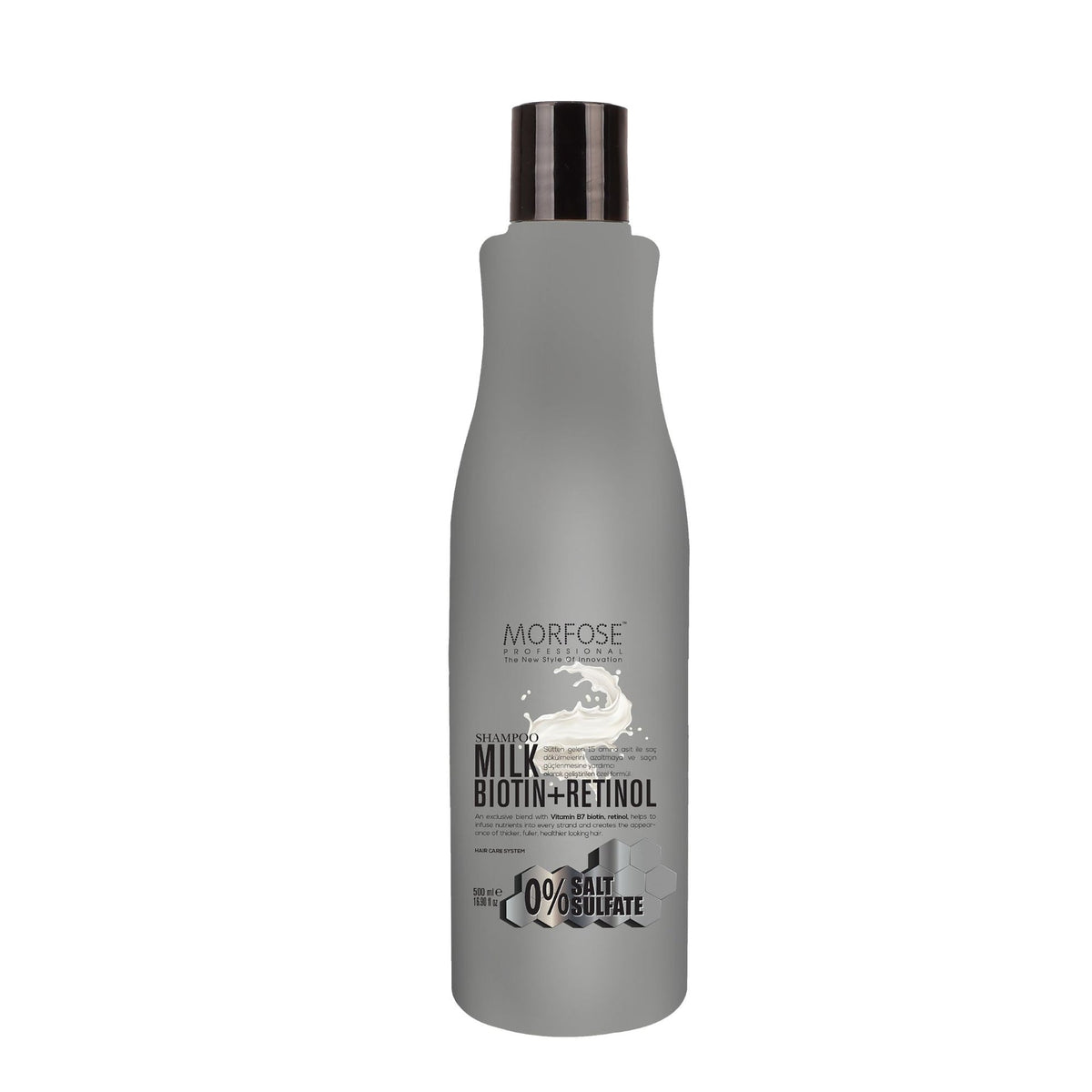 Morfose Milk Biotin No Salt Sulfate Shampoo 500 ml