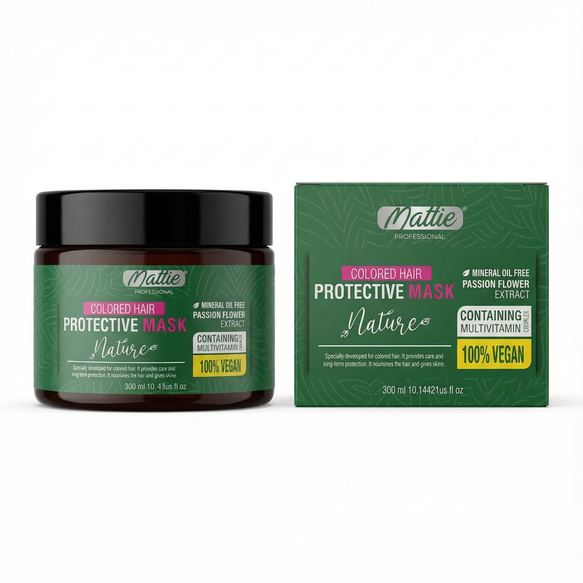 Mattie Professional Nature - Color-Treated Hair Protective Mask 300ml