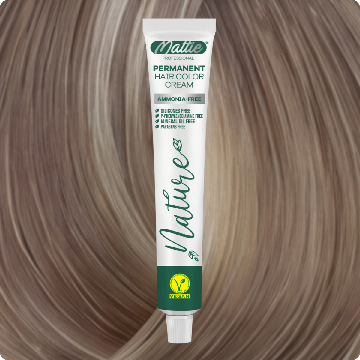 MATTIE HAIR COLOR - NATURE 10.8 EXTRA LIGHT BLONDE SAND BEIGE 60ML