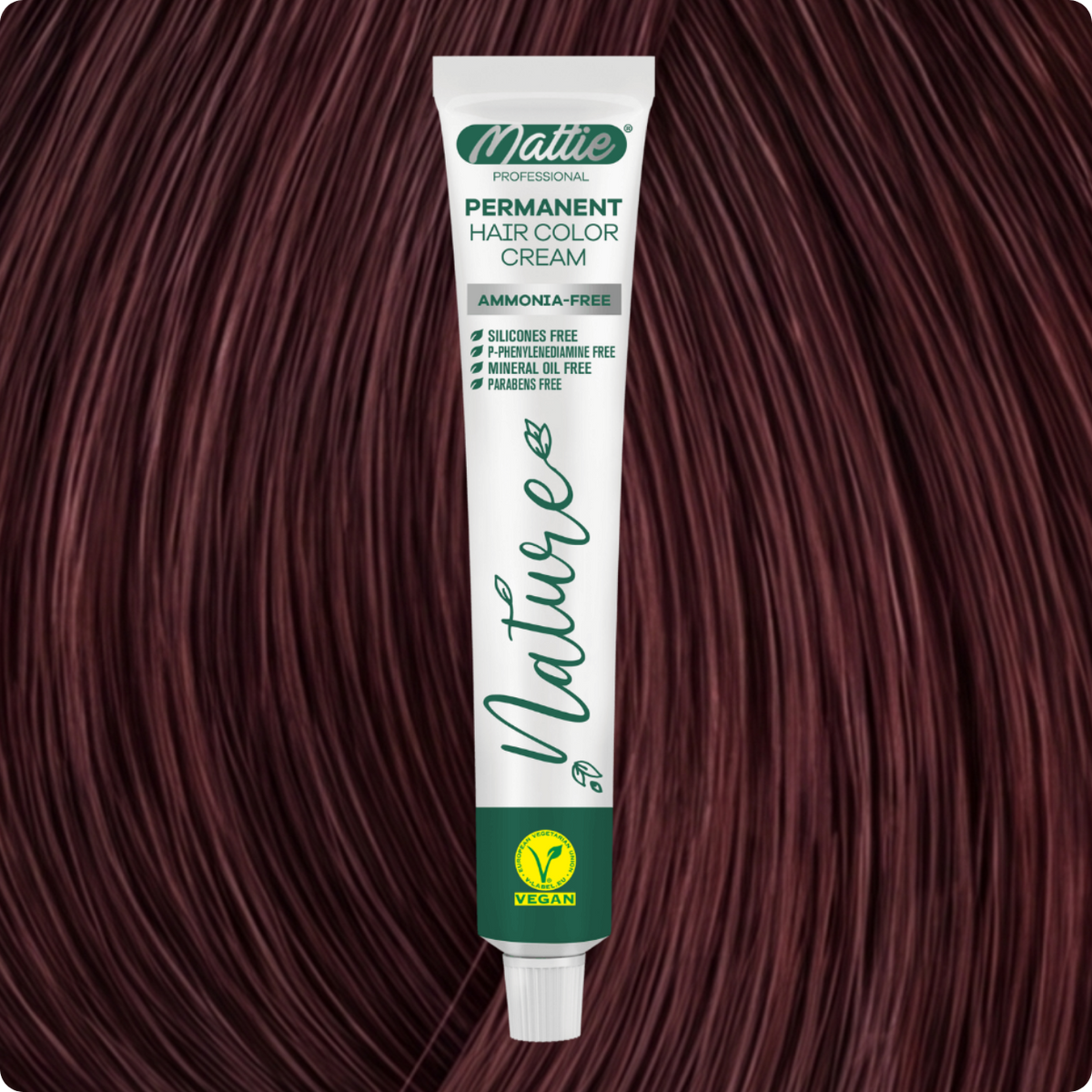 MATTIE HAIR COLOR - NATURE 5.66 WINE RED 60ML