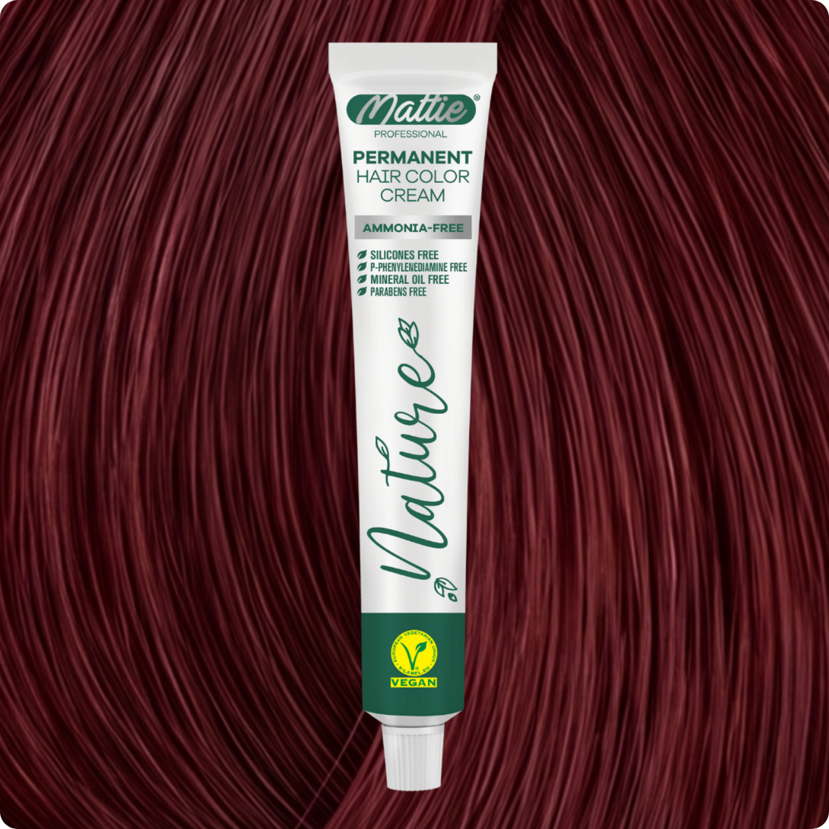 MATTIE HAIR COLOR - NATURE 6.66 DARK BLONDE INTENSE RED 60ML