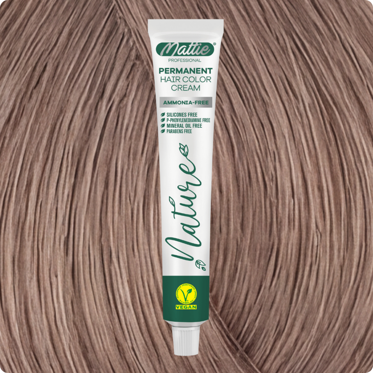 MATTIE HAIR COLOR - NATURE 9.16 VERY LIGHT ASH ROSE BLONDE 60ML