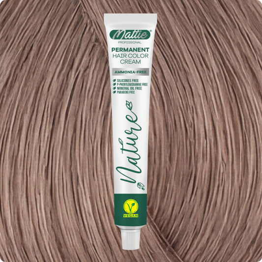 MATTIE HAIR COLOR - NATURE 9.16 VERY LIGHT ASH ROSE BLONDE 60ML