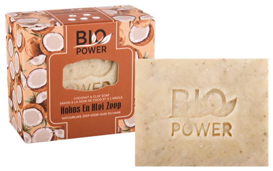 Biopower Kokos En Klei Zeep 125g