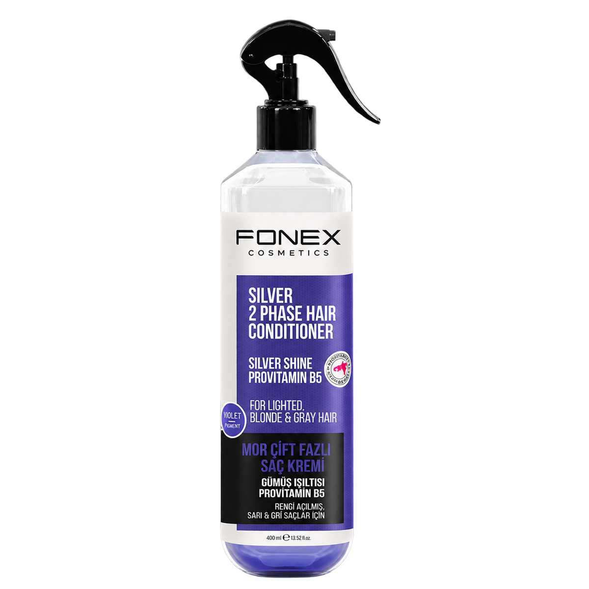 FONEX TWO PHASE HAIR CONDITIONER SILVER 400 ML